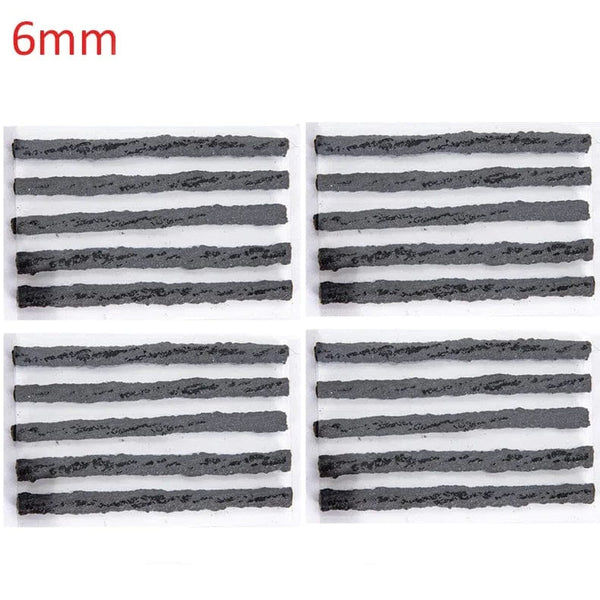 Planet Gates 10PCS brown 3.5mm Tubeless Tire Repair Strips Car Motorcycle Bike Tyre Puncture Repairing Plug Seal Tools Rubber Strip Tires Repair Tool
