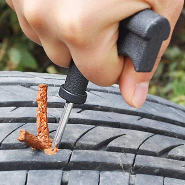 Planet Gates 10PCS brown 3.5mm Tubeless Tire Repair Strips Car Motorcycle Bike Tyre Puncture Repairing Plug Seal Tools Rubber Strip Tires Repair Tool