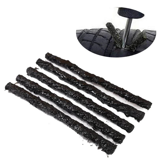 Planet Gates 10PCS brown 3.5mm Tubeless Tire Repair Strips Car Motorcycle Bike Tyre Puncture Repairing Plug Seal Tools Rubber Strip Tires Repair Tool