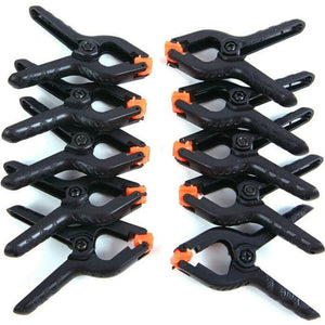 Planet Gates 10pcs / CHINA 10 Pack 2inch Plastic Nylon Adjustable Woodworking Clamps Wood Working Tools Spring Clip Carpentry Clamps Outillage Menuiserie