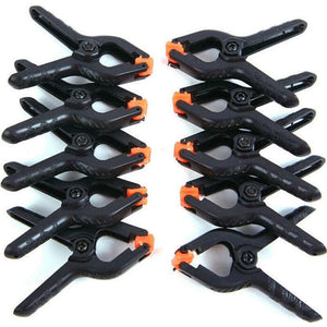 Planet Gates 10pcs / CHINA 10 Pack 2inch Plastic Nylon Adjustable Woodworking Clamps Wood Working Tools Spring Clip Carpentry Clamps Outillage Menuiserie