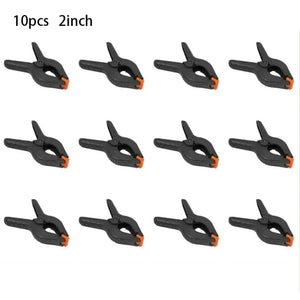 Planet Gates 10pcs / CHINA 10 Pack 2inch Plastic Nylon Adjustable Woodworking Clamps Wood Working Tools Spring Clip Carpentry Clamps Outillage Menuiserie