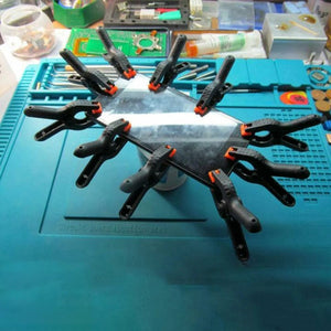 Planet Gates 10pcs / CHINA 10 Pack 2inch Plastic Nylon Adjustable Woodworking Clamps Wood Working Tools Spring Clip Carpentry Clamps Outillage Menuiserie