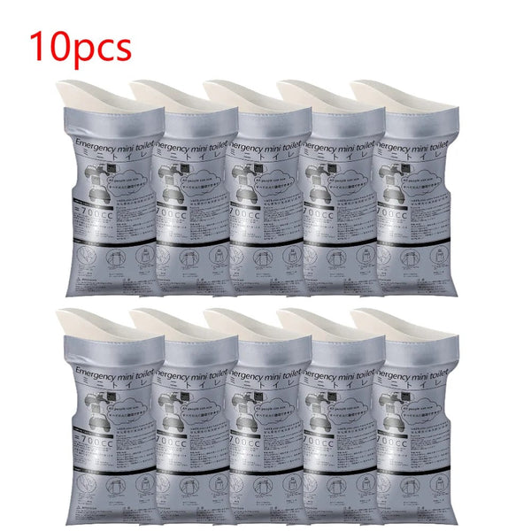 Planet Gates 10pcs / CHINA 5-40PCS Outdoor Emergency Urine Bags 700ml Easy Take Mini Travel Mobile Toilet Portable Urinal Bag Baby Men Women Vomiting Bags