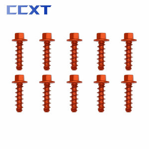 Planet Gates 10Pcs CNC Motorcycle Self Tapping Screw Bolt Kit For KTM SX SXF XC XCW XCF EXC EXCF 125-530 2004-2021 2022 2023 Universal Parts