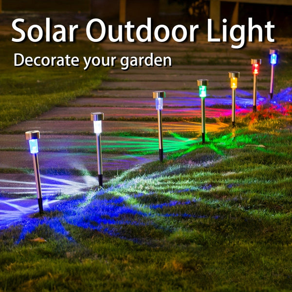 Planet Gates 10PCS / Colorful 10 Packs Solar Outdoor Lights, Solar Yard Lights, Waterproof Outdoor Lights, Solar Garden Lights, Solar Powered Landscape Lighting, For Pathway, Patio, Yard, Lawn, Walkway, Christmas, Halloween, Parties