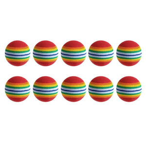 Planet Gates 10Pcs Colorful Cat Toy Ball Interactive Cat Toys Play Chewing Rattle Scratch Natural Foam Ball Training Pet Supplies
