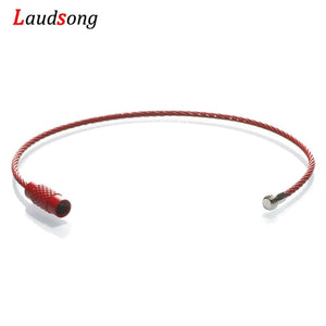 Planet Gates 10pcs Colorful Stainless Steel Wire Keychain Cable Loop Screw Lock Rope Key Holder Keyring Key Chain Rings Outdoor Tools