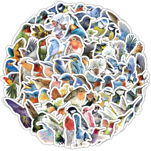 Planet Gates 10pcs Cute Stickers Pack Kawaii Birds Aesthetic Stationery Supplies Lot Office School Teacher Scrapbooking Supplies Korean Paper Txt