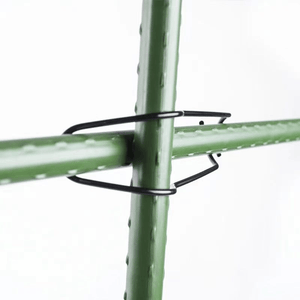 Planet Gates 10pcs For 20mm Rod 10pcs Steel Pipe Fixed Spring Clip for Climbing Vines & Flower Support Columns