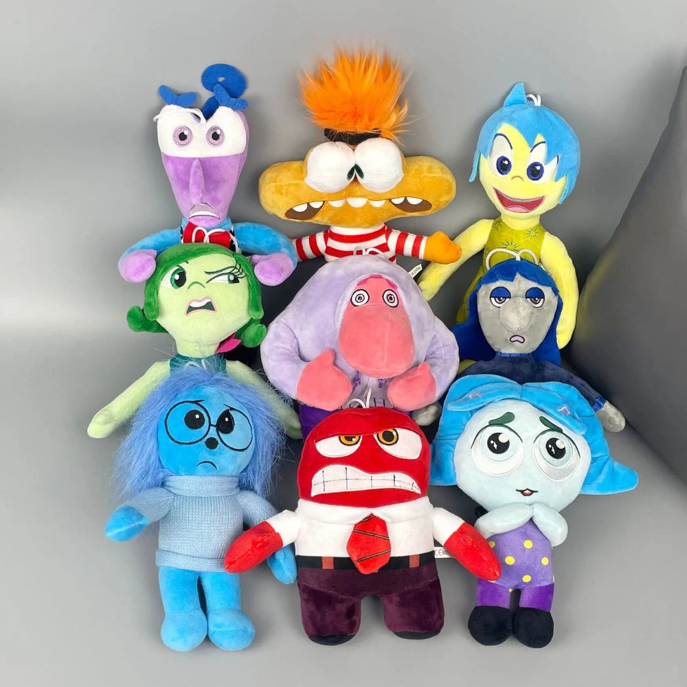 Planet Gates 10pcs inside out 13 Inside Out 2 Plush Dolls Inside Out Plush Toy Cute Cartoon Plushie Doll Soft Stuffed Anime Periphery Toys Kids Birthday Gifts
