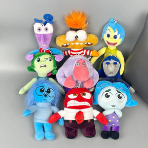 Planet Gates 10pcs inside out 13 Inside Out 2 Plush Dolls Inside Out Plush Toy Cute Cartoon Plushie Doll Soft Stuffed Anime Periphery Toys Kids Birthday Gifts