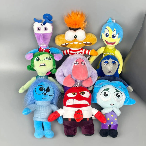Planet Gates 10pcs inside out 13 Inside Out 2 Plush Dolls Inside Out Plush Toy Cute Cartoon Plushie Doll Soft Stuffed Anime Periphery Toys Kids Birthday Gifts