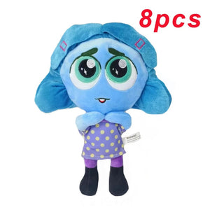 Planet Gates 10pcs inside out 13 Inside Out 2 Plush Dolls Inside Out Plush Toy Cute Cartoon Plushie Doll Soft Stuffed Anime Periphery Toys Kids Birthday Gifts