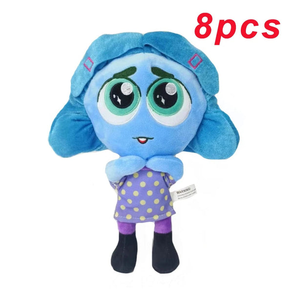 Planet Gates 10pcs inside out 13 Inside Out 2 Plush Dolls Inside Out Plush Toy Cute Cartoon Plushie Doll Soft Stuffed Anime Periphery Toys Kids Birthday Gifts