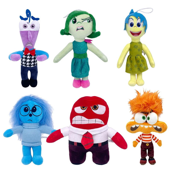 Planet Gates 10pcs inside out 13 Inside Out 2 Plush Dolls Inside Out Plush Toy Cute Cartoon Plushie Doll Soft Stuffed Anime Periphery Toys Kids Birthday Gifts