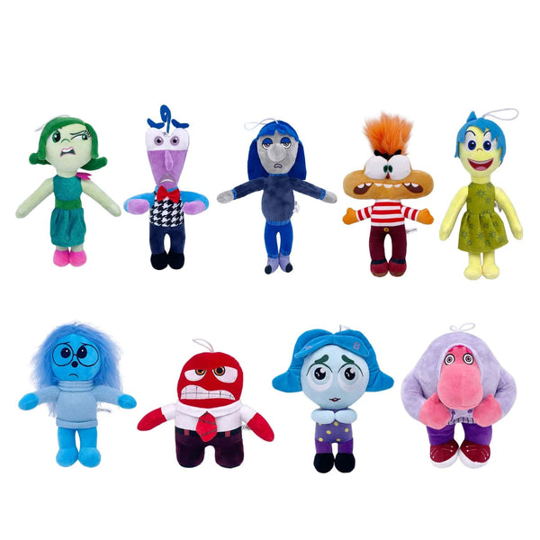 Planet Gates 10pcs inside out 13 Inside Out 2 Plush Dolls Inside Out Plush Toy Cute Cartoon Plushie Doll Soft Stuffed Anime Periphery Toys Kids Birthday Gifts