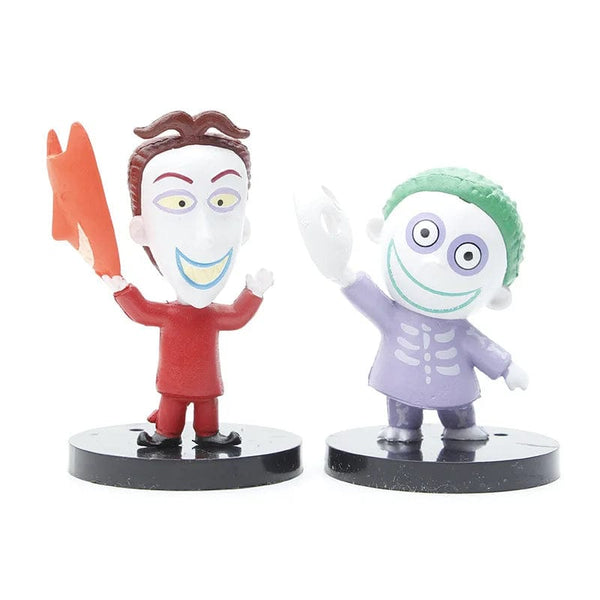Planet Gates 10pcs Jack / about 7cm 10 Pieces / Set Cartoon The Nightmare Sally Skellington Jack Action Figure Toy Christmas PVC Model Vinyl Figurine Halloween Gift