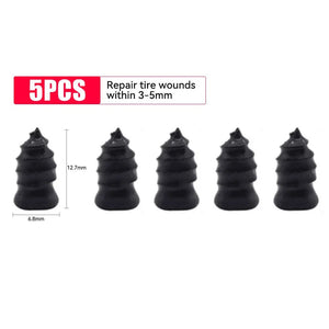 Planet Gates 10pcs Large 1/5/10pcs Vacuum Car Tyre Repair Rubber Nail Set Universal Tire Screw Tubeless Repair Tools Accessories Kit for Motorcycle Truck