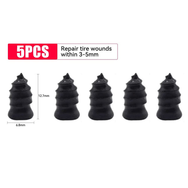 Planet Gates 10pcs Large 1/5/10pcs Vacuum Car Tyre Repair Rubber Nail Set Universal Tire Screw Tubeless Repair Tools Accessories Kit for Motorcycle Truck