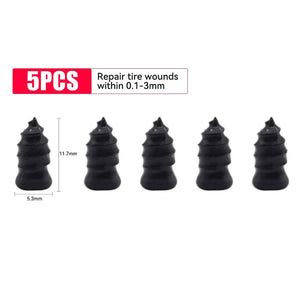 Planet Gates 10pcs Large 1/5/10pcs Vacuum Car Tyre Repair Rubber Nail Set Universal Tire Screw Tubeless Repair Tools Accessories Kit for Motorcycle Truck