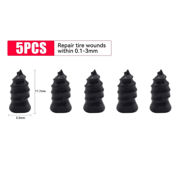Planet Gates 10pcs Large 1/5/10pcs Vacuum Car Tyre Repair Rubber Nail Set Universal Tire Screw Tubeless Repair Tools Accessories Kit for Motorcycle Truck