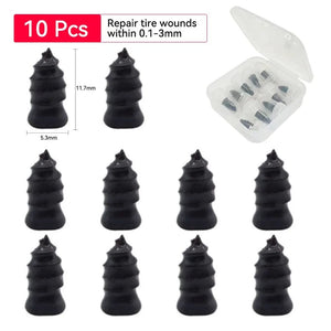 Planet Gates 10pcs Large 1/5/10pcs Vacuum Car Tyre Repair Rubber Nail Set Universal Tire Screw Tubeless Repair Tools Accessories Kit for Motorcycle Truck