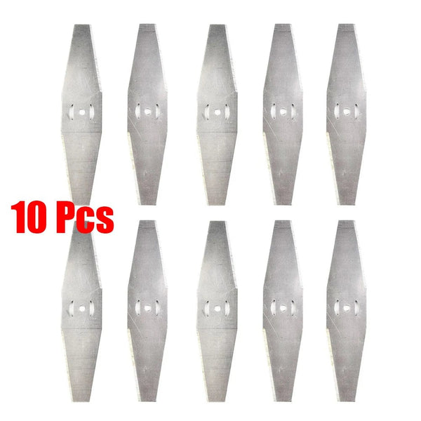 Planet Gates 10pcs Metal Grass Trimmer Blade Brushcutter Head Blades Garden Power Tools Lawn Mower Parts Accessories