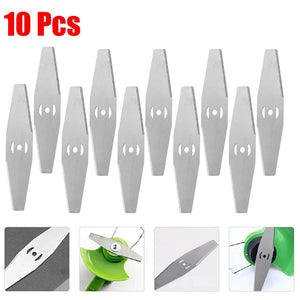 Planet Gates 10pcs Metal Grass Trimmer Blade Brushcutter Head Blades Garden Power Tools Lawn Mower Parts Accessories