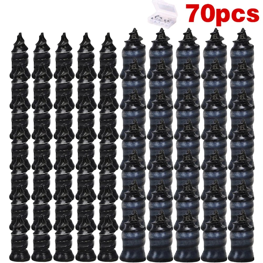 Planet Gates 10pcs mix Car Motorcycle Vacuum Tyre Repair Nails 10/20/30/70PCS Universal Tire Screw Tubeless Repair Tools Accessories Kit Car Accessory