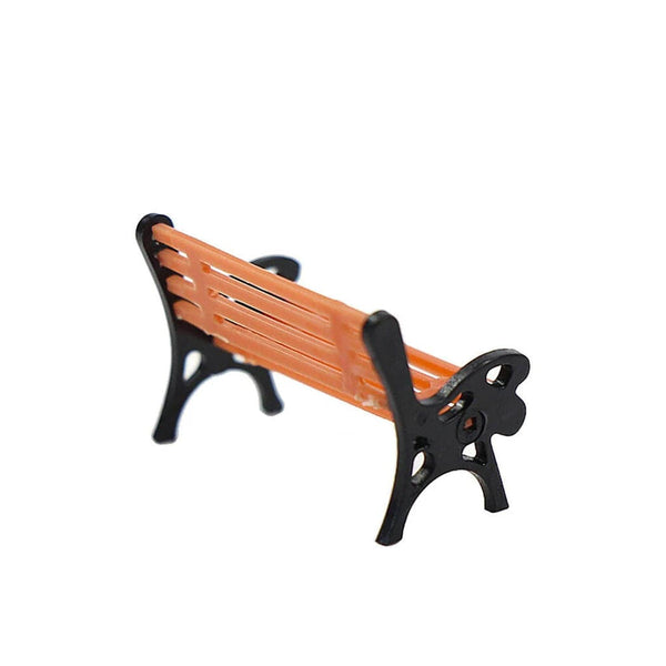 Planet Gates 10pcs Model Train HO TT Scale 1:87 Bench Chair Settee Street Park Layout Model Park Bench Mini Garden Ornament Park Bench Craft