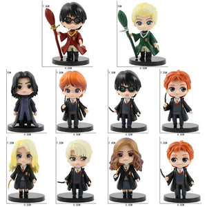 Planet Gates 10pcs New 10Pcs/Set Harry Potters Figures Anime Q Version PVC Doll Toys Movies Car Cake Decoration Children Birthday Christmas Gift