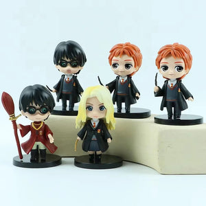 Planet Gates 10pcs New 10Pcs/Set Harry Potters Figures Anime Q Version PVC Doll Toys Movies Car Cake Decoration Children Birthday Christmas Gift