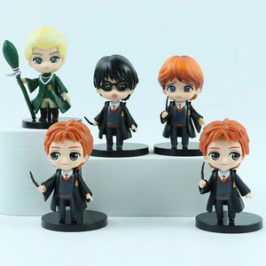 Planet Gates 10pcs New 10Pcs/Set Harry Potters Figures Anime Q Version PVC Doll Toys Movies Car Cake Decoration Children Birthday Christmas Gift