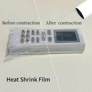 Planet Gates 10pcs/pack Transparent Heat Shrink Film TV/ Air Condition Remote Control Cover for Xiaomi for Samsung Universal Protective Bag