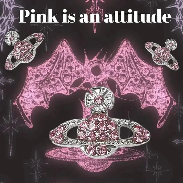 Planet Gates 10pcs Planet Nail Charms Y2K 3D Nail Rhinestones Gems Silver Diamond Jewelry Kawaii DIY Nail Art Decoration Supplies