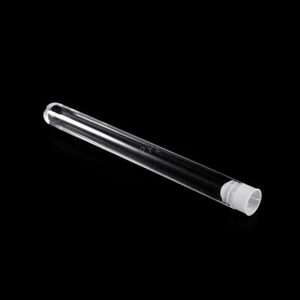 Planet Gates 10Pcs Plastic Test Tubes Lab Test Tool With Screw Cap Transparent 15 * 150mm