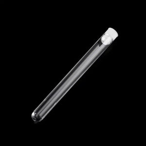 Planet Gates 10Pcs Plastic Test Tubes Lab Test Tool With Screw Cap Transparent 15 * 150mm