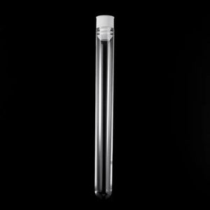 Planet Gates 10Pcs Plastic Test Tubes Lab Test Tool With Screw Cap Transparent 15 * 150mm