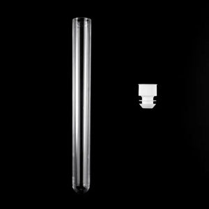 Planet Gates 10Pcs Plastic Test Tubes Lab Test Tool With Screw Cap Transparent 15 * 150mm