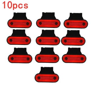 Planet Gates 10Pcs Red A / CHINA 10pcs/4pcs 12V-24V Truck Side Marker Light LED Trailer Lights Reflector Van Clearance Lights For Scania For DAF truck For Isuzu