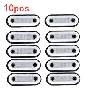 Planet Gates 10Pcs Red A / CHINA 10pcs/4pcs 12V-24V Truck Side Marker Light LED Trailer Lights Reflector Van Clearance Lights For Scania For DAF truck For Isuzu