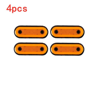Planet Gates 10Pcs Red A / CHINA 10pcs/4pcs 12V-24V Truck Side Marker Light LED Trailer Lights Reflector Van Clearance Lights For Scania For DAF truck For Isuzu