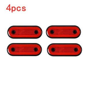 Planet Gates 10Pcs Red A / CHINA 10pcs/4pcs 12V-24V Truck Side Marker Light LED Trailer Lights Reflector Van Clearance Lights For Scania For DAF truck For Isuzu