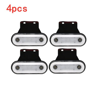 Planet Gates 10Pcs Red A / CHINA 10pcs/4pcs 12V-24V Truck Side Marker Light LED Trailer Lights Reflector Van Clearance Lights For Scania For DAF truck For Isuzu