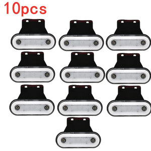 Planet Gates 10Pcs Red A / CHINA 10pcs/4pcs 12V-24V Truck Side Marker Light LED Trailer Lights Reflector Van Clearance Lights For Scania For DAF truck For Isuzu