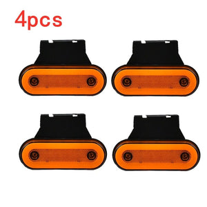 Planet Gates 10Pcs Red A / CHINA 10pcs/4pcs 12V-24V Truck Side Marker Light LED Trailer Lights Reflector Van Clearance Lights For Scania For DAF truck For Isuzu