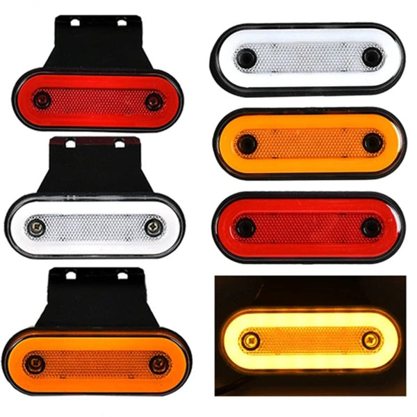 Planet Gates 10Pcs Red A / CHINA 10pcs/4pcs 12V-24V Truck Side Marker Light LED Trailer Lights Reflector Van Clearance Lights For Scania For DAF truck For Isuzu