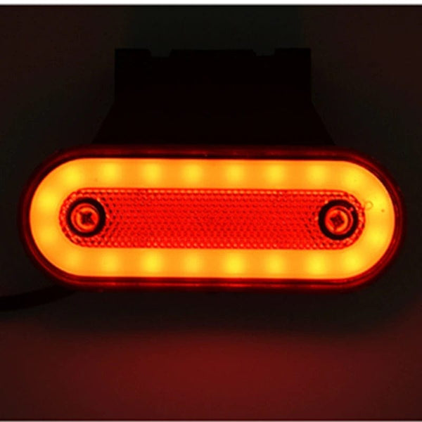 Planet Gates 10Pcs Red A / CHINA 10pcs/4pcs 12V-24V Truck Side Marker Light LED Trailer Lights Reflector Van Clearance Lights For Scania For DAF truck For Isuzu