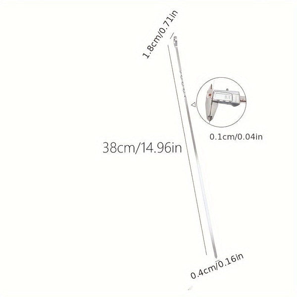 Planet Gates 10pcs Reusable Stainless Steel Barbecue Skewers - Perfect for Outdoor Grilling & Camping!